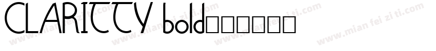 CLARITTY bold字体转换